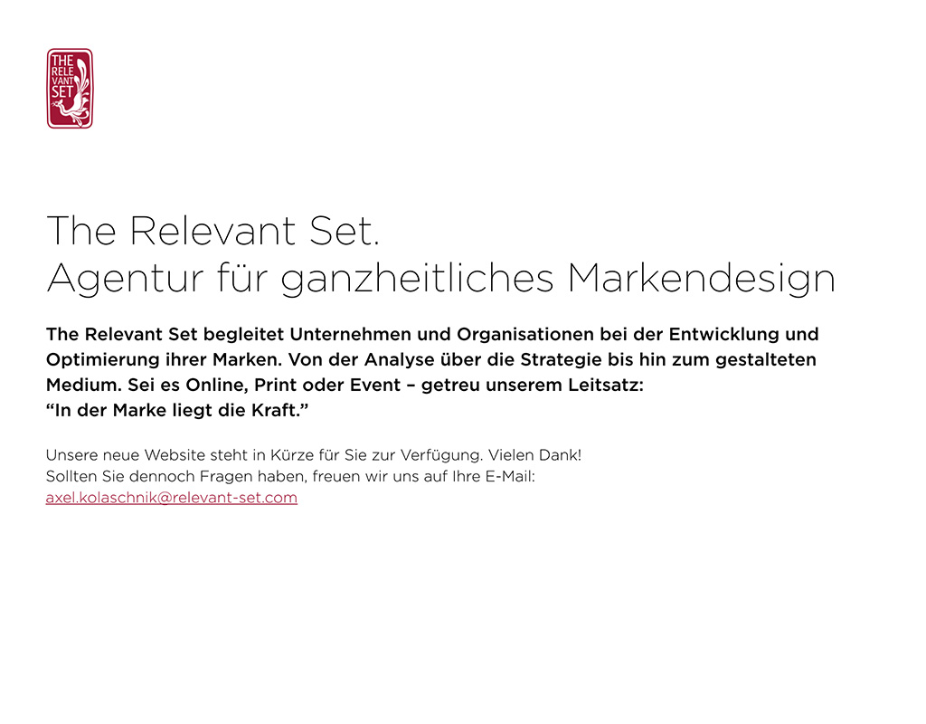 E-Mail an RELEVANT-SET